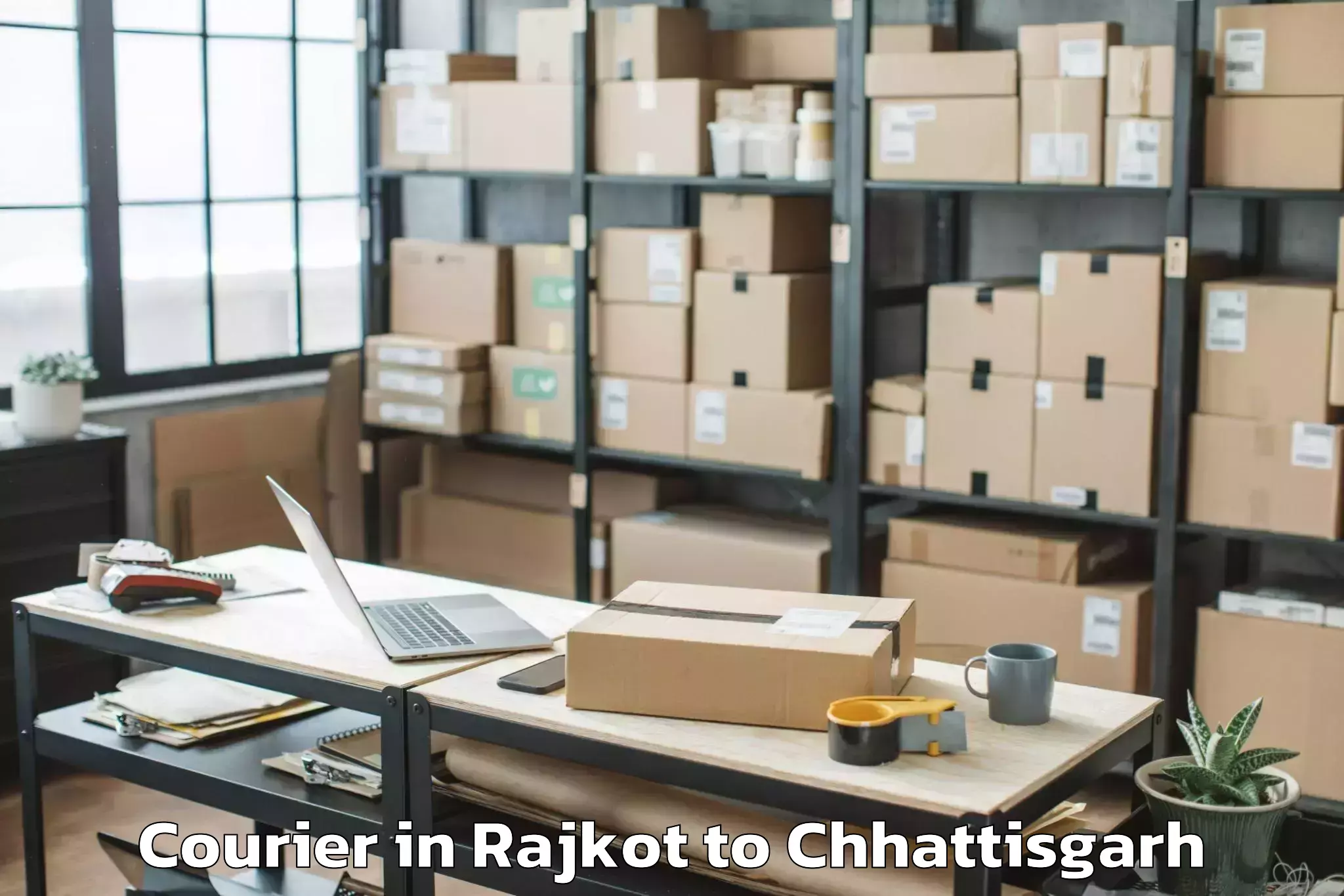 Get Rajkot to Bhilai Courier